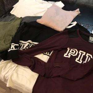 6 long or 3/4 length sleeve tees